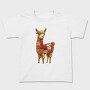 Alpaca Christmas Patchwork, Tricou Copii