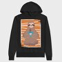 Sloth Coffee, Hanorac Oversize Barbati (Unisex)
