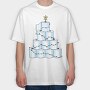 Toilet Paper Christmas Tree, Tricou Oversize Barbati (Unisex)