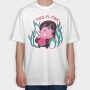 This Is Fine Baphomet Meme, Tricou Oversize Barbati (Unisex)