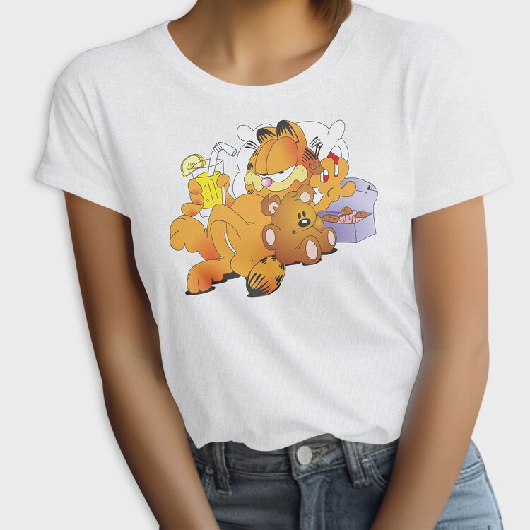 Cartoon Retro Garfield 4, Tricou Femei