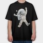 Astronaut Space Jump, Tricou Oversize Barbati (Unisex)