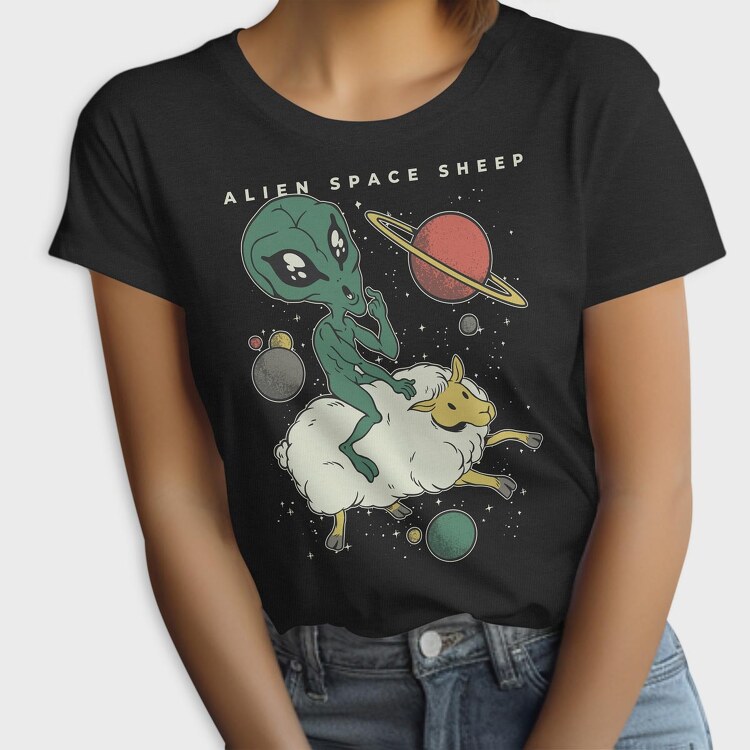 Alien On Sheep, Tricou Femei