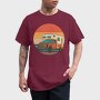 Retrosunset Camper, Tricou Barbati (Unisex)