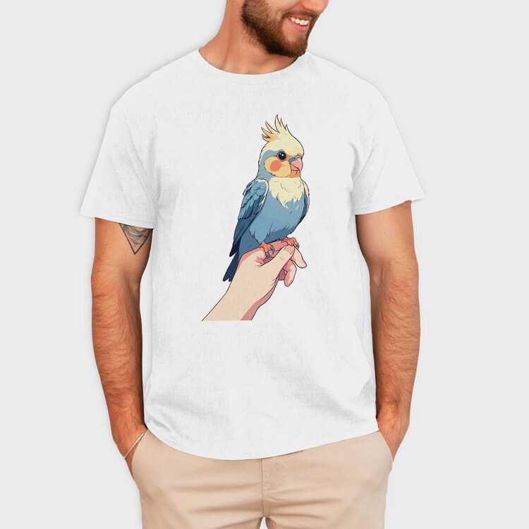 Cockatiel Finger, Tricou Barbati (Unisex)