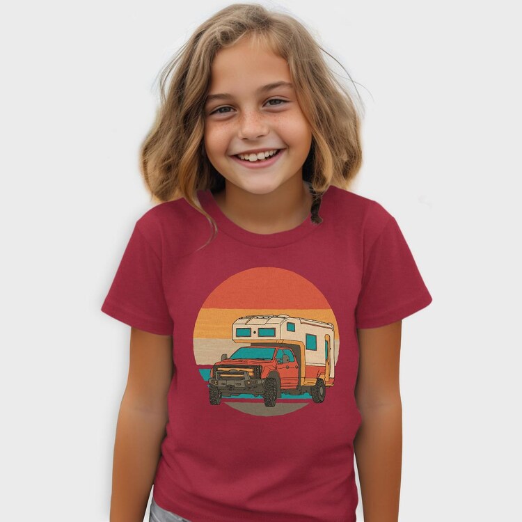 Retrosunset Camper, Tricou Copii