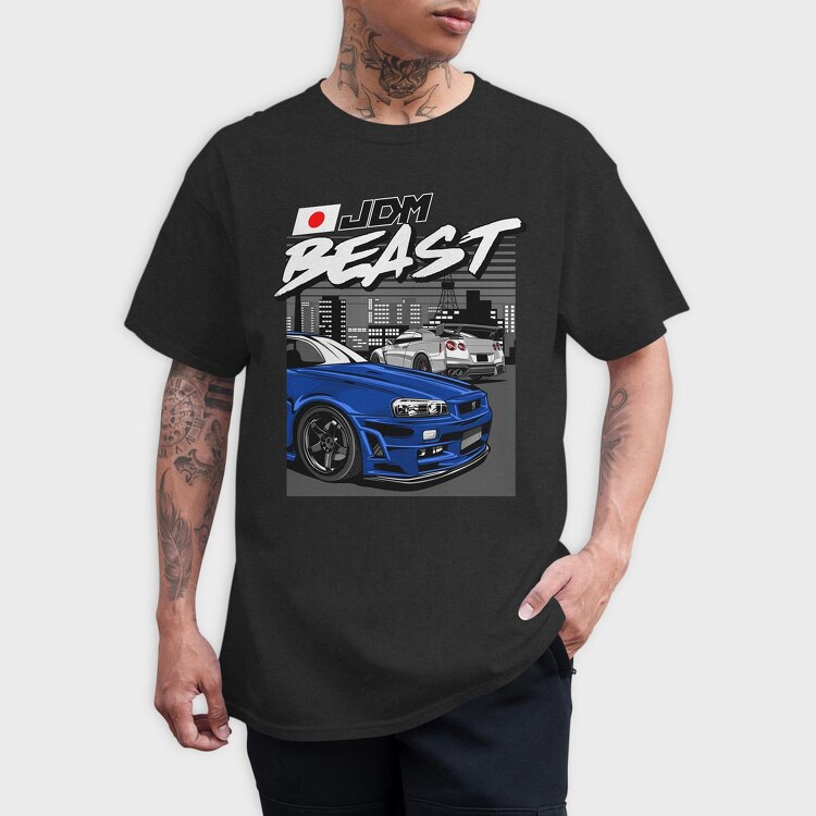 R34 & R35 JDM, Tricou Barbati (Unisex)