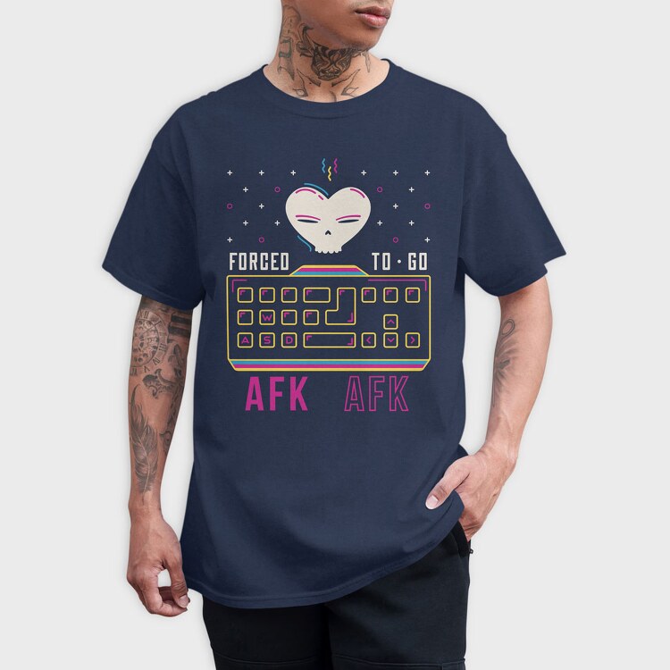 Forcet to Go Afk, Tricou Barbati (Unisex)