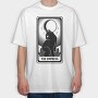 The Empress Tarot Card Cat, Tricou Oversize Barbati (Unisex)