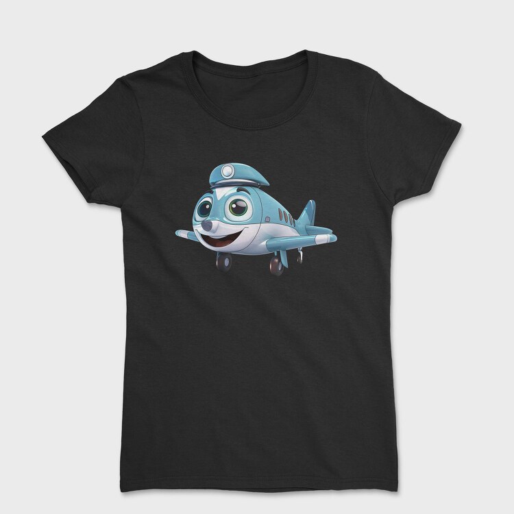 Airplane Face Clipart, Tricou Femei