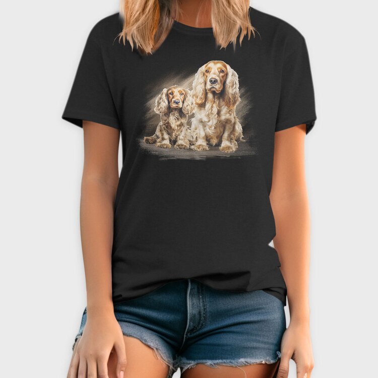 Cocker Dog, Tricou Barbati (Unisex)