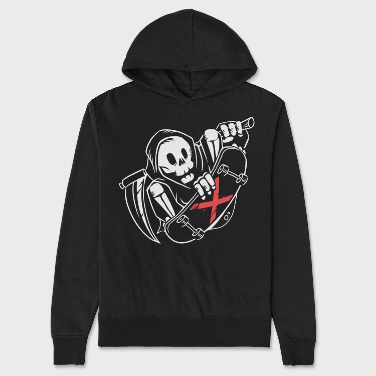 Grim Reaper Skate, Hanorac Oversize Barbati (Unisex)