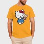Cartoon Retro Hello Kitty 3, Tricou Barbati (Unisex)