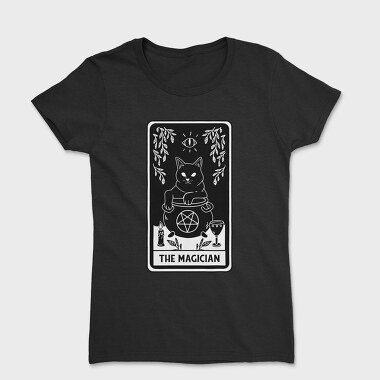 The Magician Tarot Card Cat, Tricou Femei