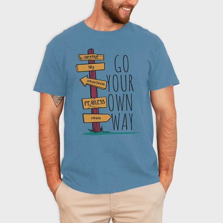 Go Your Own Way, Tricou Barbati (Unisex)