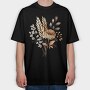 Autumn Fall Bloom, Tricou Oversize Barbati (Unisex)