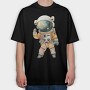 Astronaut Space Suit, Tricou Oversize Barbati (Unisex)