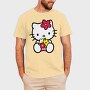 Cartoon Retro Hello Kitty 4, Tricou Barbati (Unisex)