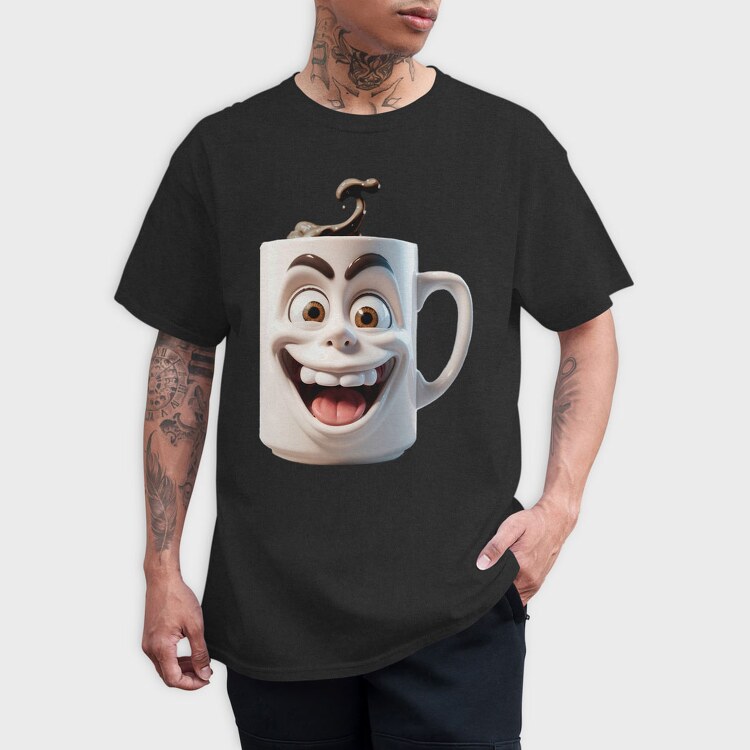 Coffe Crazy Screaming, Tricou Barbati (Unisex)