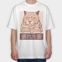 Tired Cat, Tricou Oversize Barbati (Unisex)