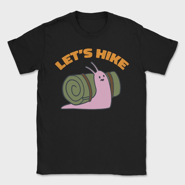 Let'S Hike Snail, Tricou Barbati (Unisex)