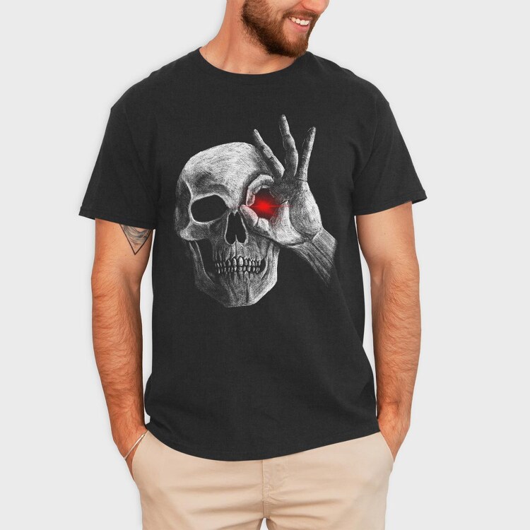 Skull Face, Tricou Barbati (Unisex)