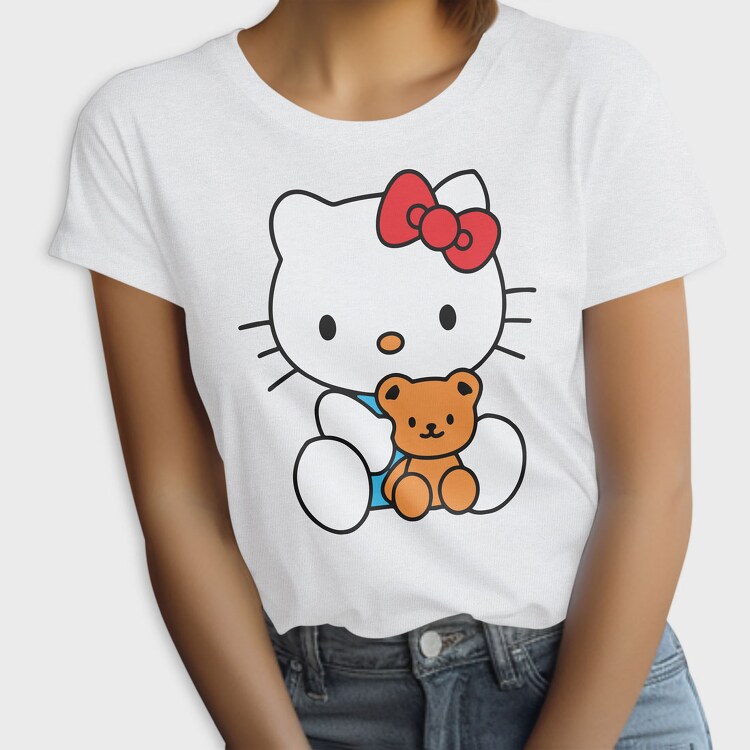 Cartoon Retro Hello Kitty 5, Tricou Femei