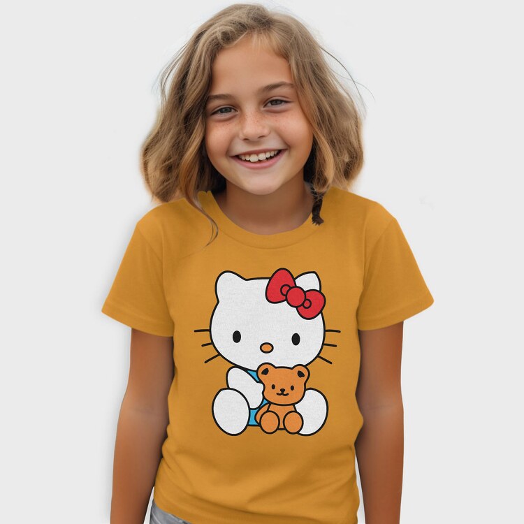 Cartoon Retro Hello Kitty 5, Tricou Copii