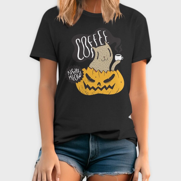 Coffee Right Meow, Tricou Barbati (Unisex)