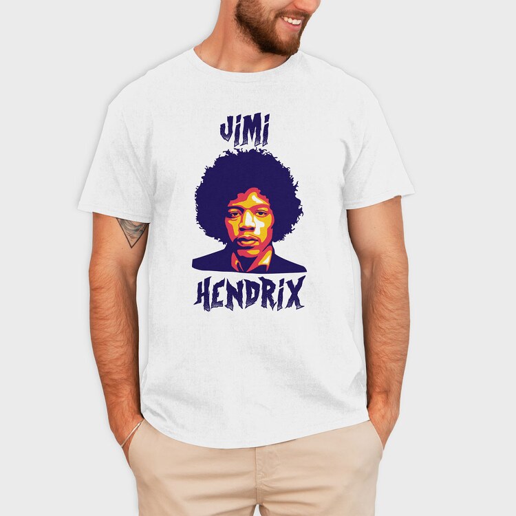 Jimi Handrix, Tricou Barbati (Unisex)