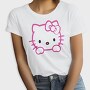 Cartoon Retro Hello Kitty 6, Tricou Femei