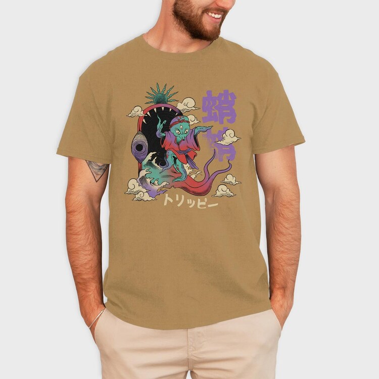 Psychedelic Japanese 07, Tricou Barbati (Unisex)