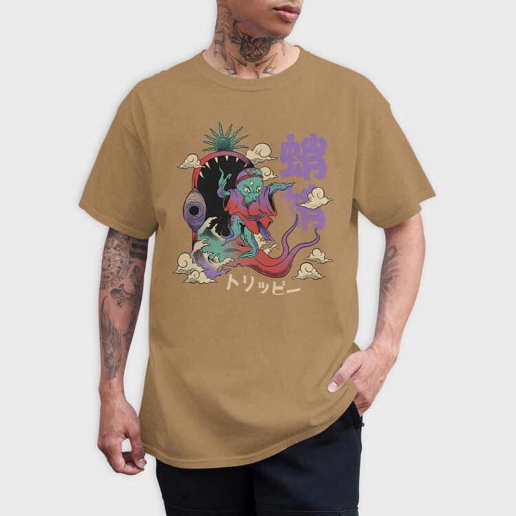 Psychedelic Japanese 07, Tricou Barbati (Unisex)