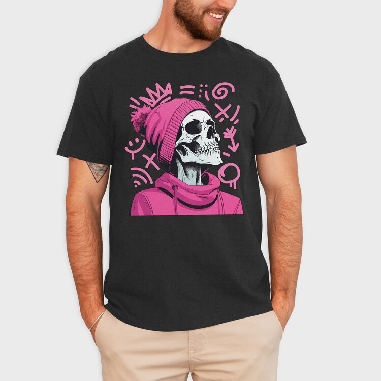 Girlie Skeleton, Tricou Barbati (Unisex)
