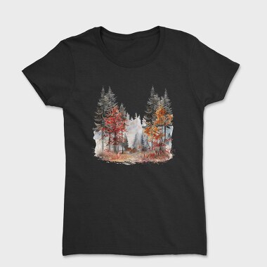 Autumn Forest Clippart, Tricou Femei