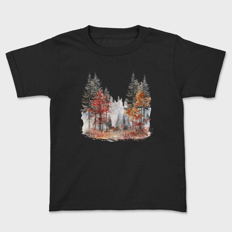 Autumn Forest Clippart, Tricou Copii