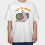 Let'S Hike Snail, Tricou Oversize Barbati (Unisex)