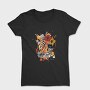 Tiger And Skull Abstract 001, Tricou Femei