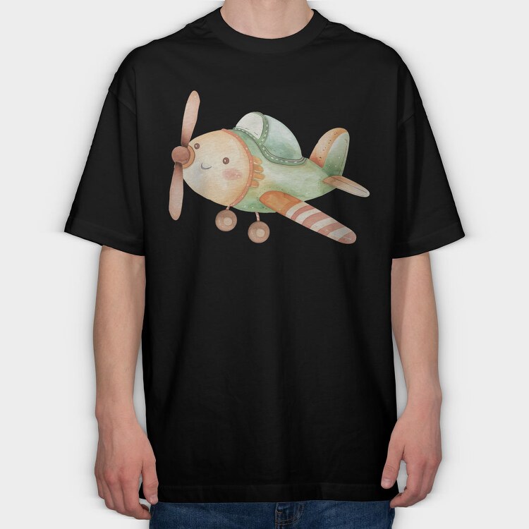 Airplane Flyer 20, Tricou Oversize Barbati (Unisex)