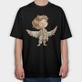 Angel In Pajamas, Tricou Oversize Barbati (Unisex)