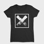 Letter X In Square Grunge, Tricou Femei