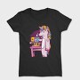 Tired Unicorn With Coffee, Tricou Femei