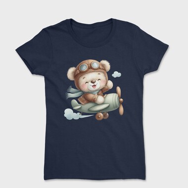 Airplane Flying Bear, Tricou Femei