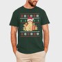 Cat With Gifts Ugly Sweater, Tricou Barbati (Unisex)