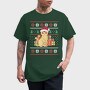 Cat With Gifts Ugly Sweater, Tricou Barbati (Unisex)