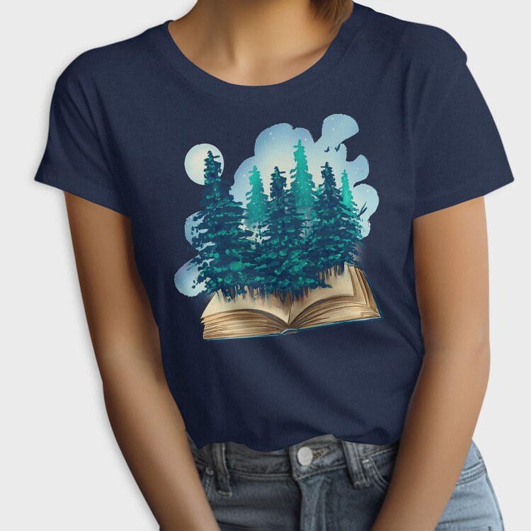 Book Trees Forest, Tricou Femei