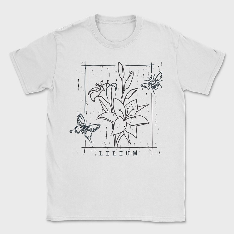 Lily Flowers Lilium Tote, Tricou Barbati (Unisex)
