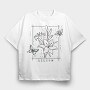 Lily Flowers Lilium Tote, Tricou Oversize Barbati (Unisex)