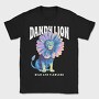 Lion Animal With Sunflower Head Flower, Tricou Barbati (Unisex)