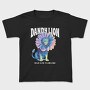 Lion Animal With Sunflower Head Flower, Tricou Copii
